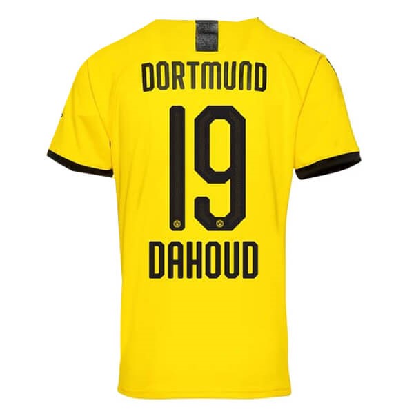 Tailandia Camiseta Borussia Dortmund NO.19 Dahoud Primera equipo 2019-20 Amarillo